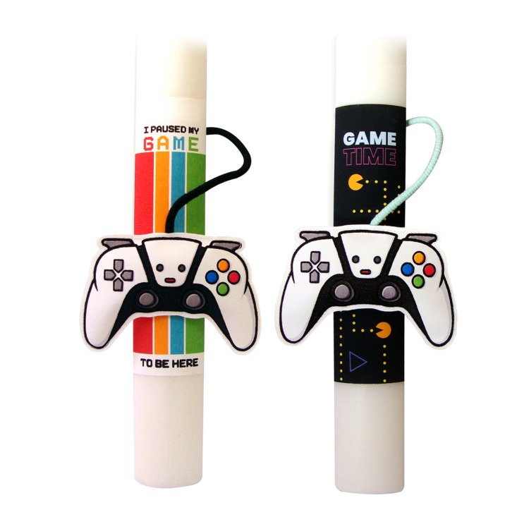 Λαμπάδα Video Game (Μαύρη)