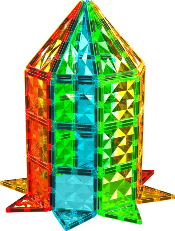 Geomag - Magnetic Tiles Gems 60pcs