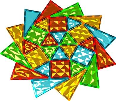 Geomag - Magnetic Tiles Gems 100pcs