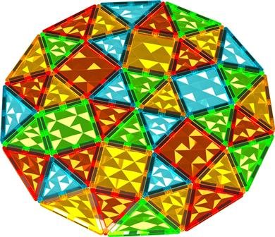 Geomag - Magnetic Tiles Gems 100pcs