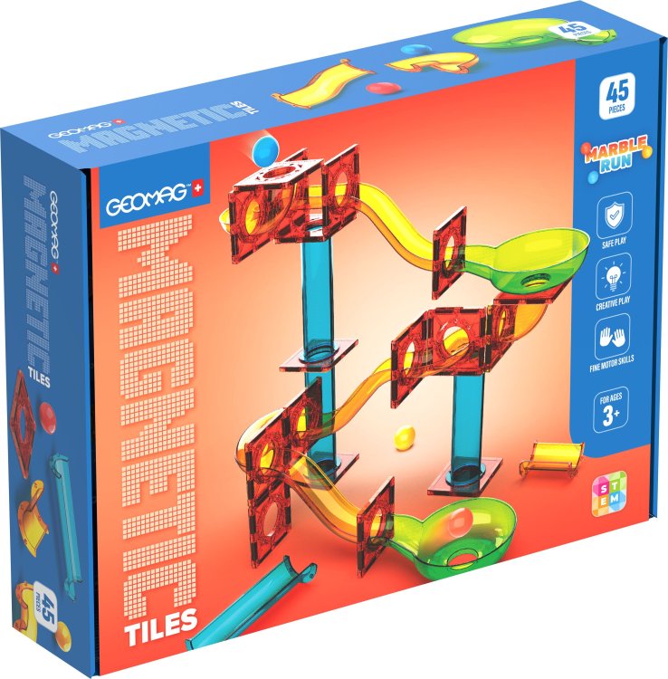 Geomag - Magnetic Tiles Marble Fun 45pcs