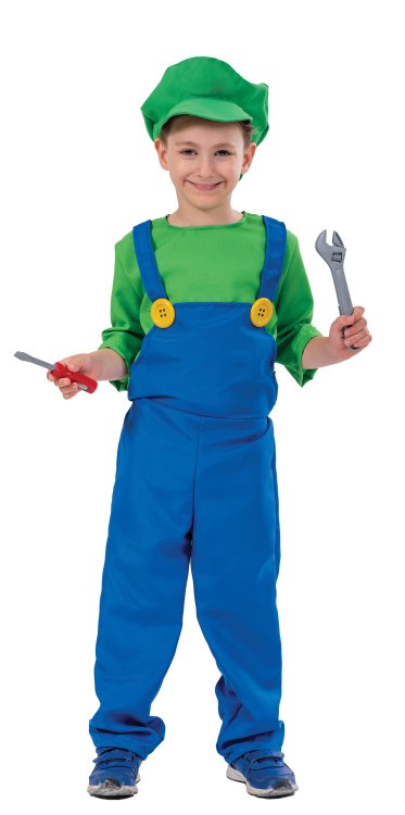 Αποκριάτικη Στολή Βοηθός Υδραυλικού Αγόρι