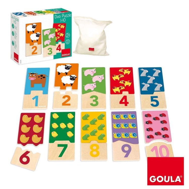 Goula - Παιδικό Παζλ Αριθμοί από το 1 έως το 10