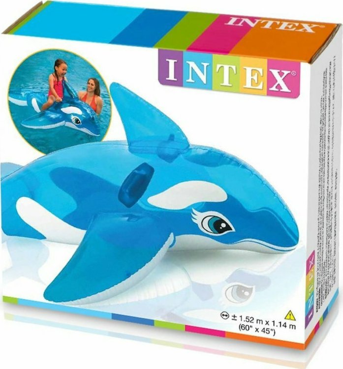 Intex Φουσκωτό Lil Whale Ride On - Φουσκωτή Μικρή Φαλαινίτσα