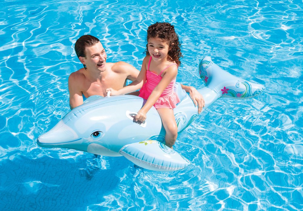 Intex Φουσκωτό Lil Dolphin Ride On - Φουσκωτό Μικρό Δελφινάκι