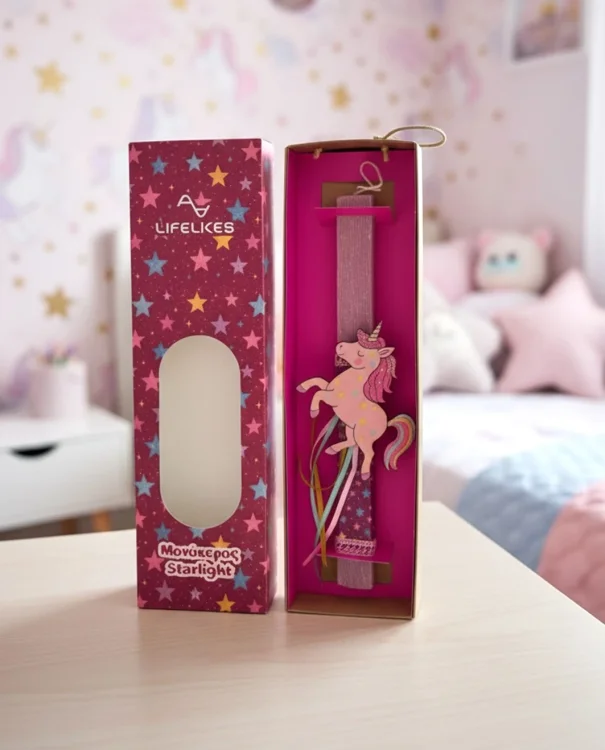 Λαμπάδα Μονόκερος Starlight σε Κουτί