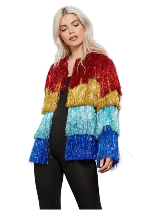 Αποκριάτικη Στολή Tinser Festival Jacket Rainbow