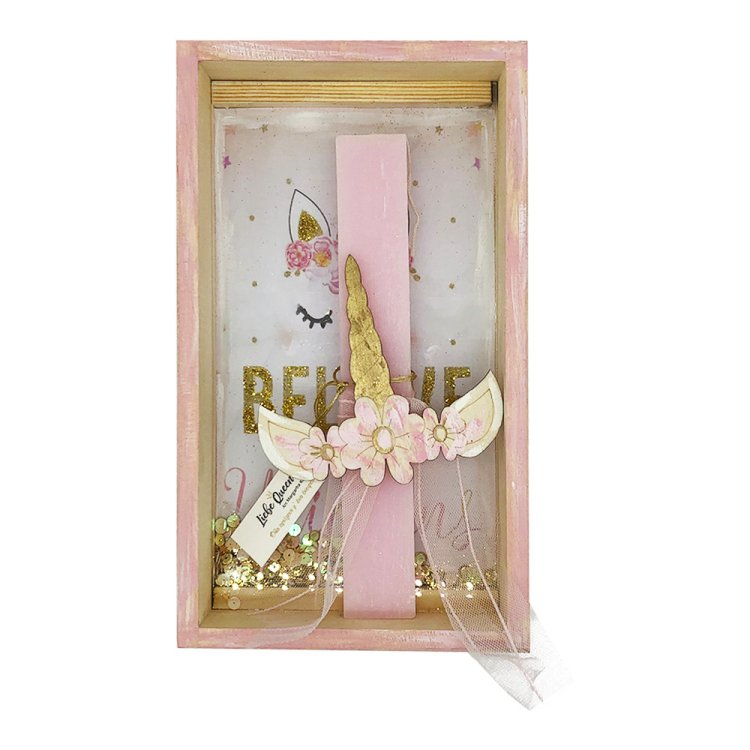 Λαμπάδα Μονόκερος Σετ Κάδρο