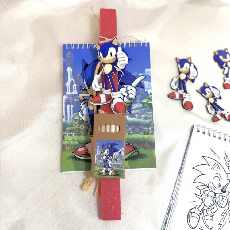 Λαμπάδα Sonic Με Σετ Ζωγραφικής