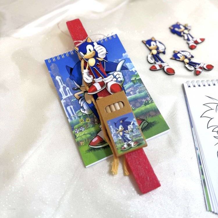 Λαμπάδα Sonic Με Σετ Ζωγραφικής