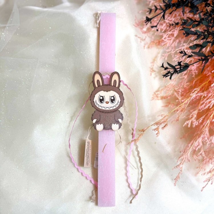 Λαμπάδα Labubu Ροζ