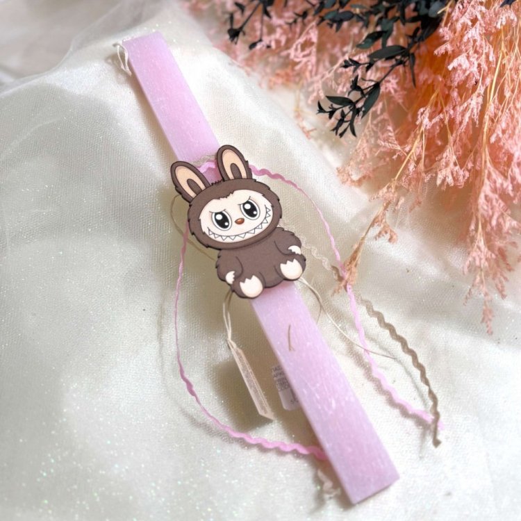 Λαμπάδα Labubu Ροζ