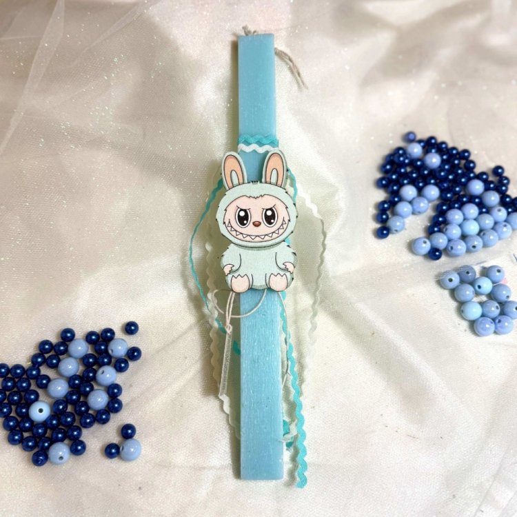 Λαμπάδα Labubu Γαλάζια