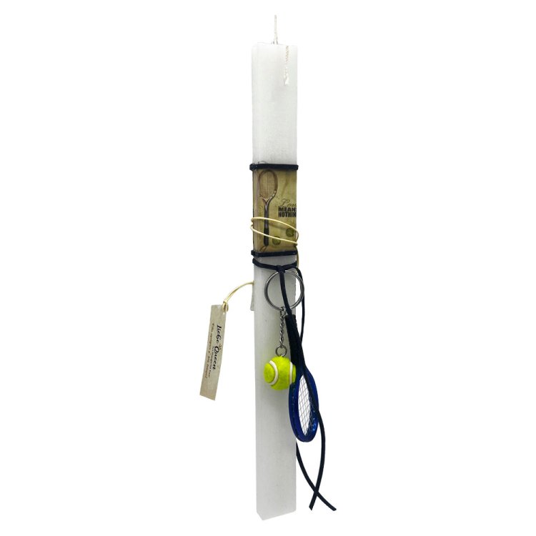 Λαμπάδα Ρακέτα Τέννις & Μπαλάκι Μπλε