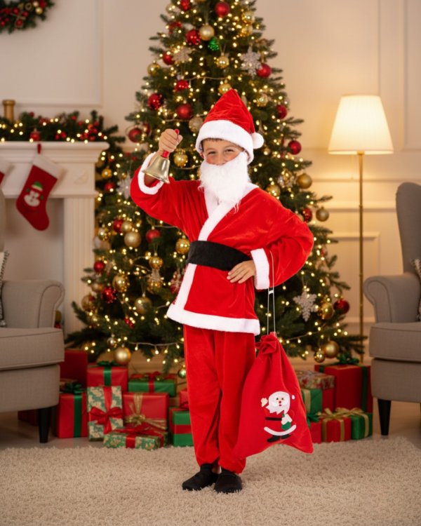 Χριστουγεννιάτικη Στολή Αγ. Βασίλης Deluxe