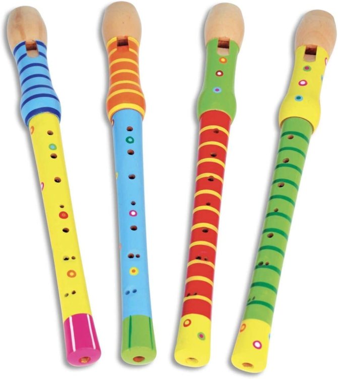 Bontempi - Φλογέρα Ξύλινη Χρωματιστή