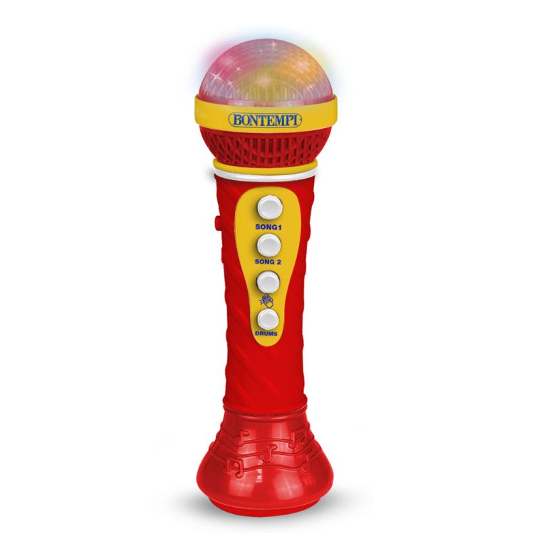Bontempi - Μικρόφωνο Κόκκινο Με Εφέ Φωτός