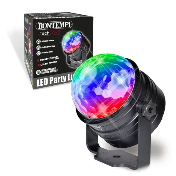 Bontempi - Μπάλα Πάρτι Με Led & Τηλεχειριστήριο