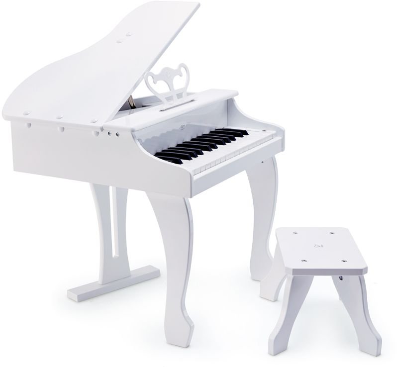 Hape - Λευκό Πιάνο Με 30 Πλήκτρα & Καρεκλάκι