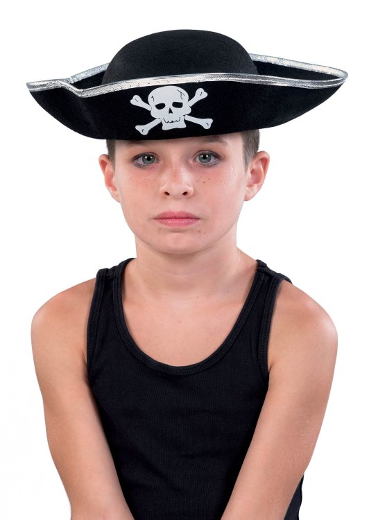 Αποκριάτικο Αξεσουάρ Καπέλο Πειρατή (2 Χρώματα)