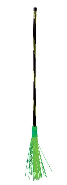 Αποκριάτικο Αξεσουάρ Σκούπα Μάγισσας 94cm Πράσινη