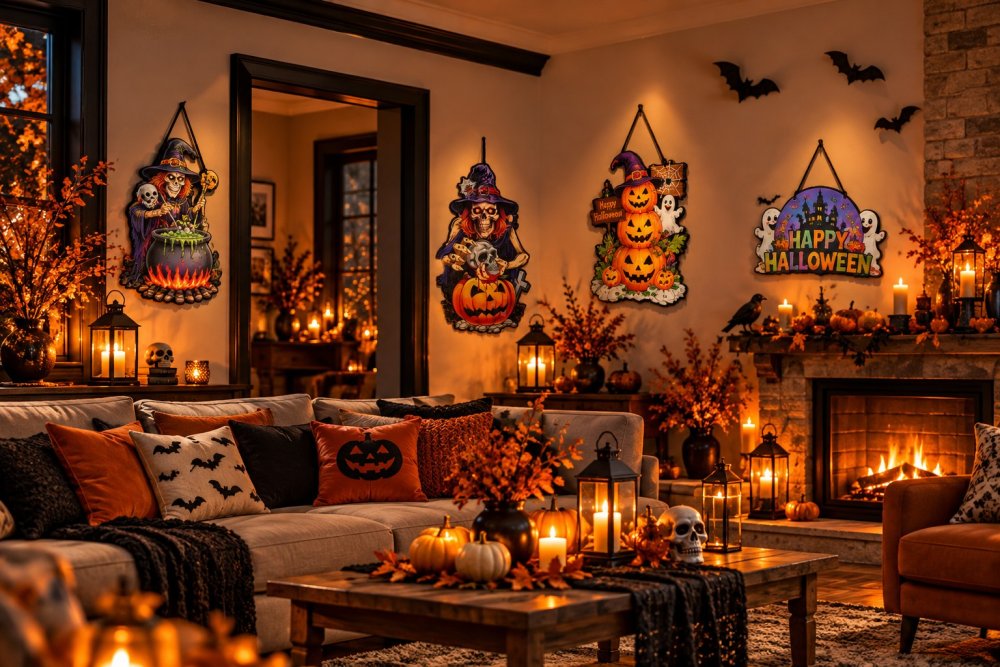 Αποκριάτικο Αξεσουάρ Διακοσμητικά Τοίχου Halloween 3D