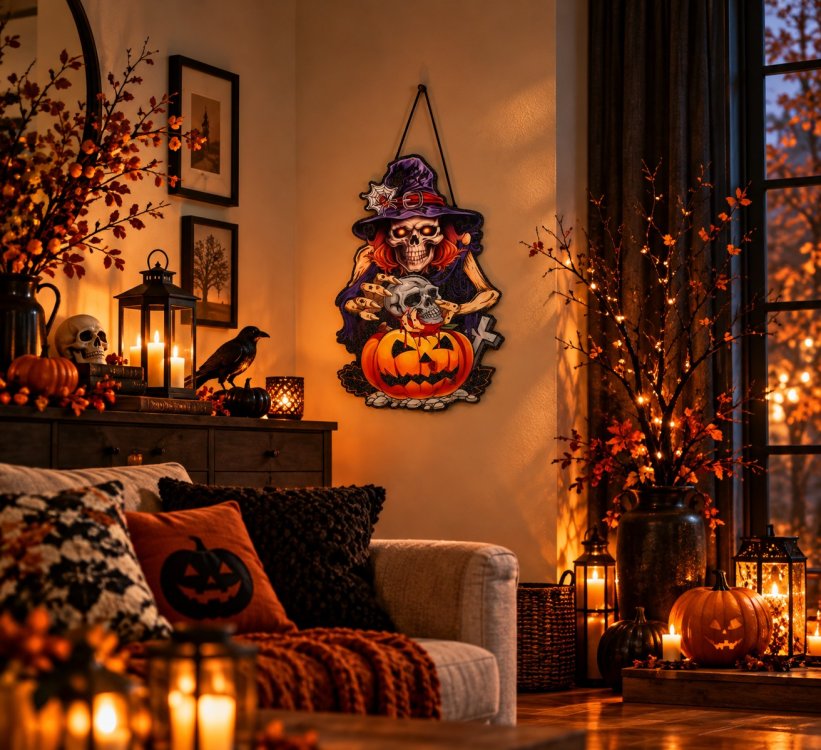 Αποκριάτικο Αξεσουάρ Διακοσμητικά Τοίχου Halloween 3D