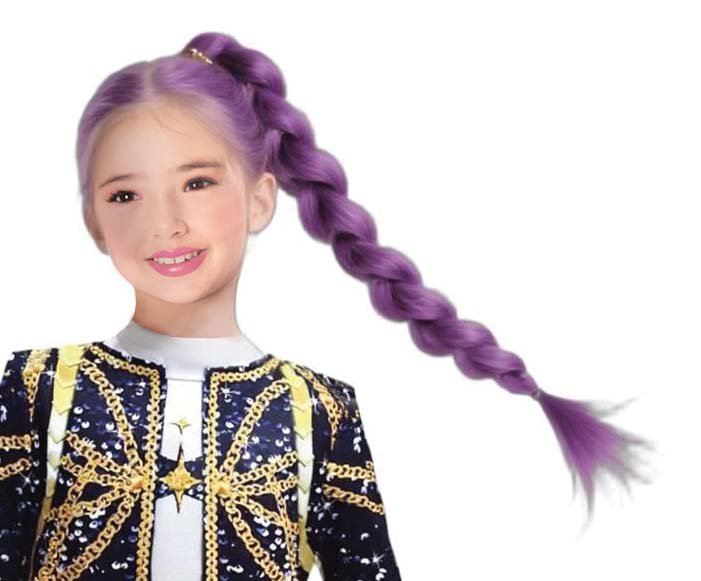 Αποκριάτικο Αξεσουάρ Περούκα K-Pop Star Μωβ