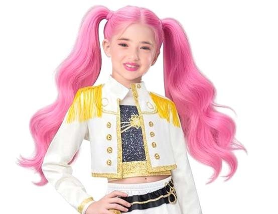 Αποκριάτικο Αξεσουάρ Περούκα K-Pop Star Φούξια