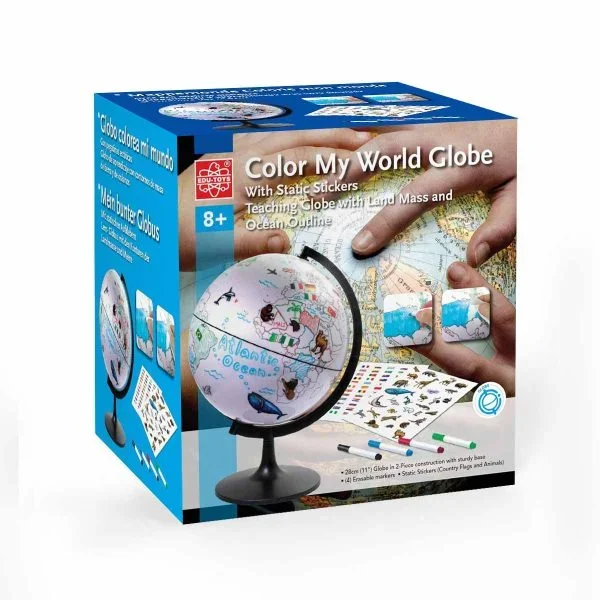 Edu Science - Χρωματίστε Με Στικερς Την Υδρόγειο Σφαίρα