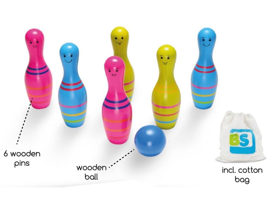 Bs Toys – Ξύλινο bowling για παιδιά