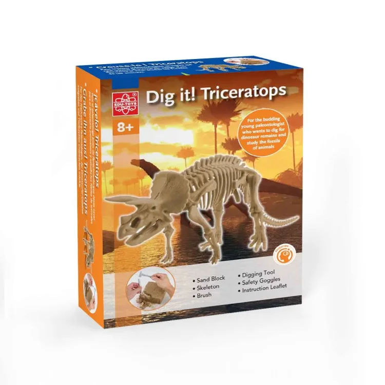 Edu Science - Ανασκαφή Triceratops