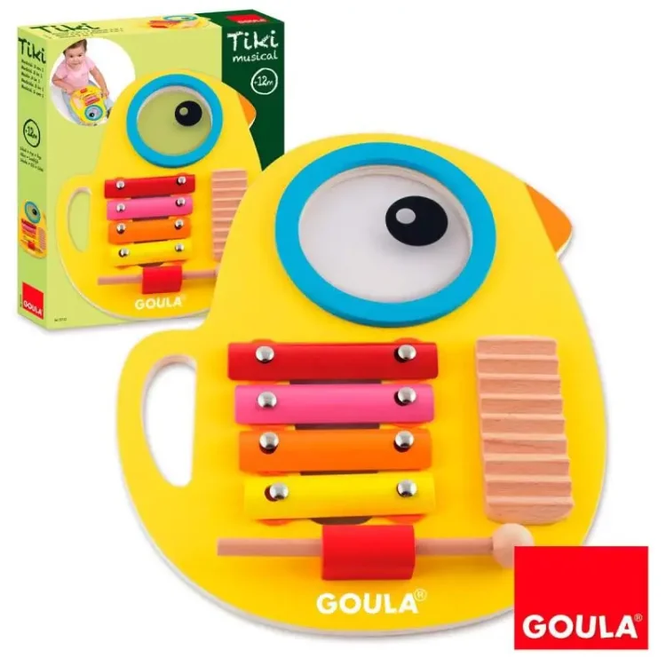 Goula - Πουλάκι 3 Σε 1 (Ξυλόφωνο,Τύμπανο,Guiro)