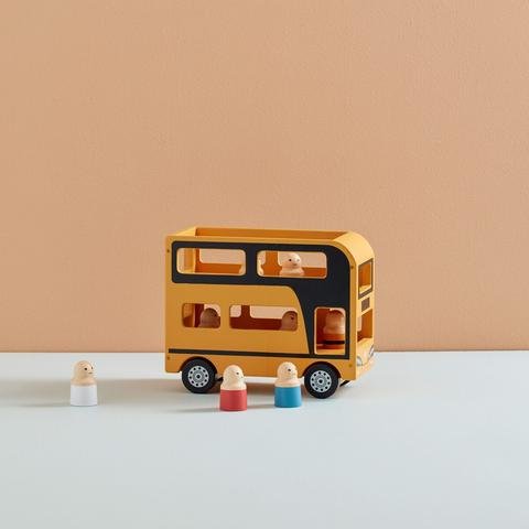 KIDS CONCEPT. Ξύλινο double decker λεωφορείο με φιγούρες AIDEN