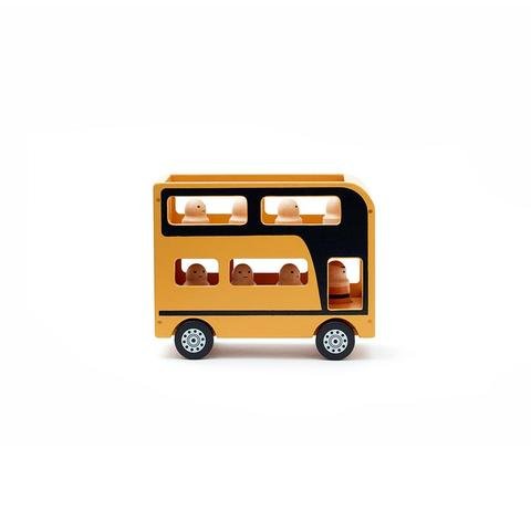 KIDS CONCEPT. Ξύλινο double decker λεωφορείο με φιγούρες AIDEN