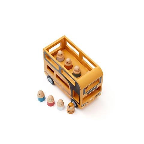 KIDS CONCEPT. Ξύλινο double decker λεωφορείο με φιγούρες AIDEN