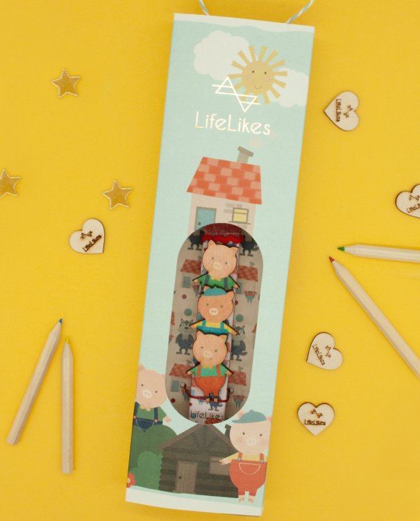 Λαμπάδα 'Τρία Γουρουνάκια' Σε Κουτί