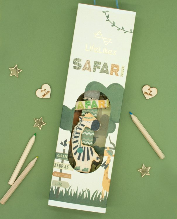 Λαμπάδα 'Σαφάρι με Ζωάκια' σε κουτί