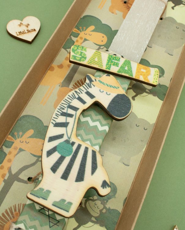 Λαμπάδα 'Σαφάρι με Ζωάκια' σε κουτί