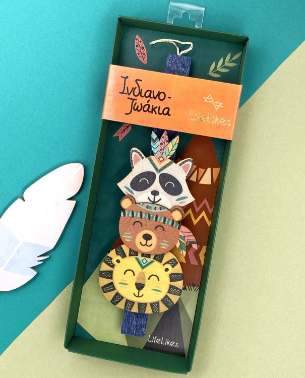 Λαμπάδα "Ινδιανοζωάκια" σε κουτί