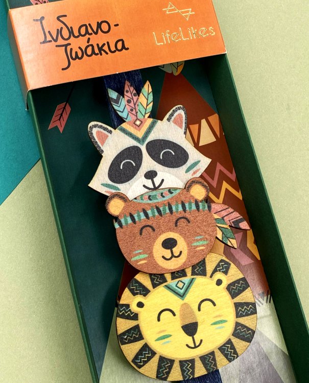 Λαμπάδα "Ινδιανοζωάκια" σε κουτί