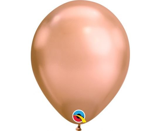 Μπαλόνια Λάτεξ 7" Ροζ Χρυσό Chrome /100 τεμ