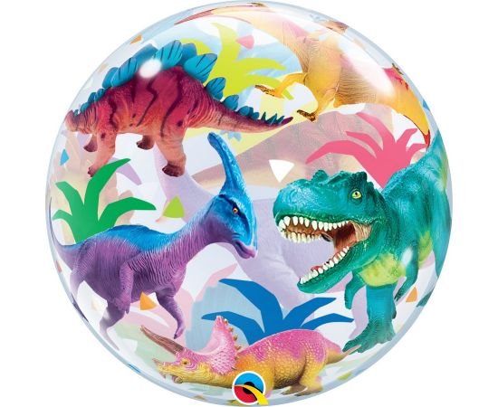 Bubble Μονό 22" Colorful Δεινόσαυροι