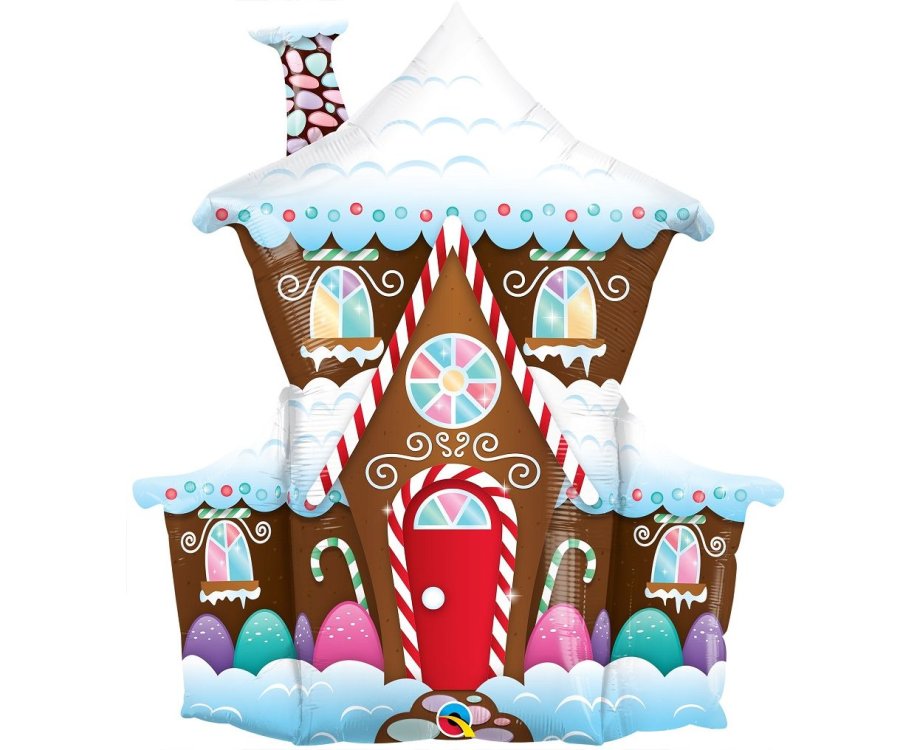 Μπαλόνι Φοιλ Σχήμα 37" Decorated Gingerbread House