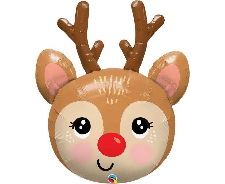 Μπαλόνι Φοιλ Σχήμα 35" Τάρανδος Red-Nosed Reindeer / 89 εκ