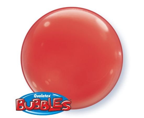 Bubble Solid Colour Red /4 τεμ