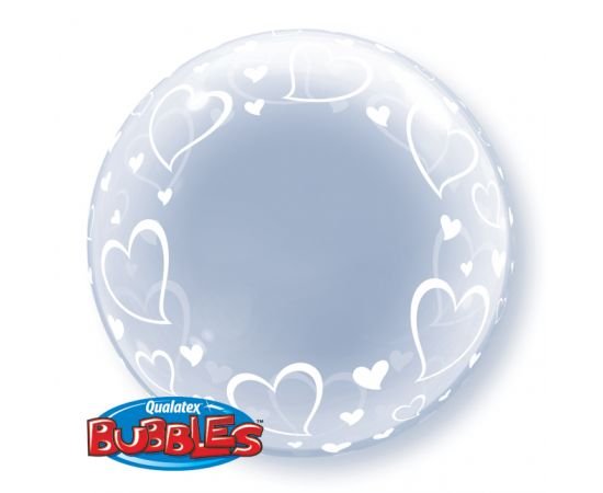Deco Bubble 24" Stylish Hearts