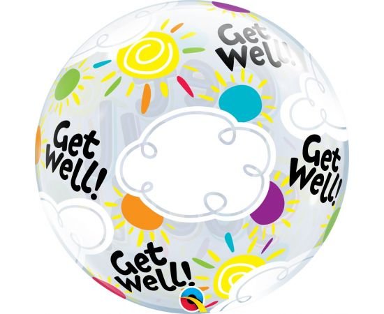 Bubble Μονό 22" Get Well Soon Sunny Day