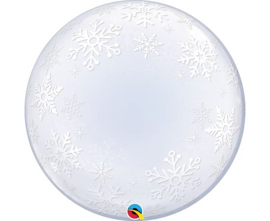 Deco Bubble 24" Frosty Snowflakes - Χιονονιφάδες