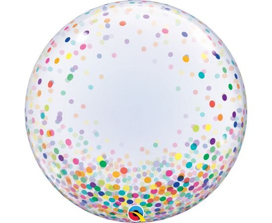 Deco Bubble 24" Colourful Confetti Dots